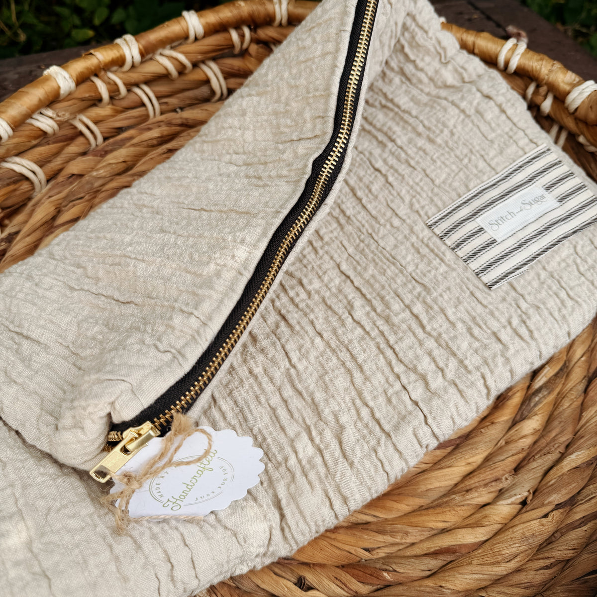Cozy Linen Laptop Sleeve