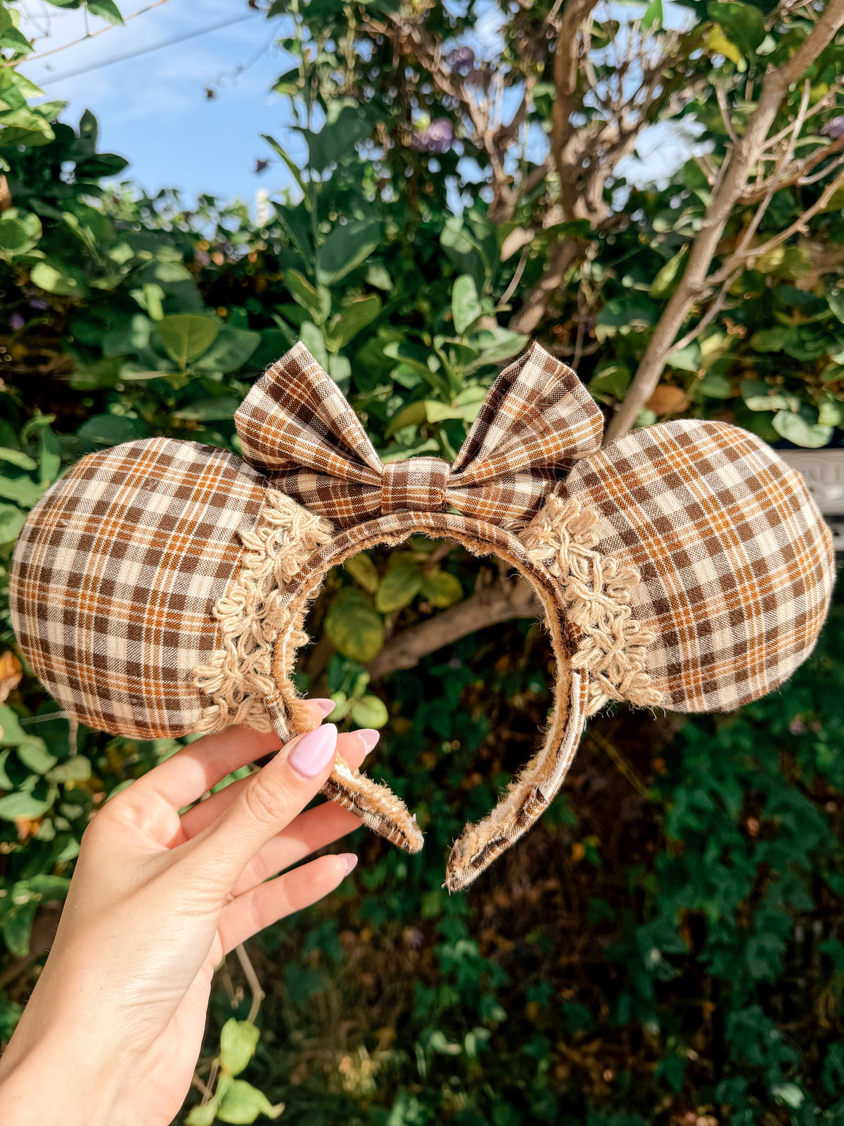 Brown Flannel Fall Ears