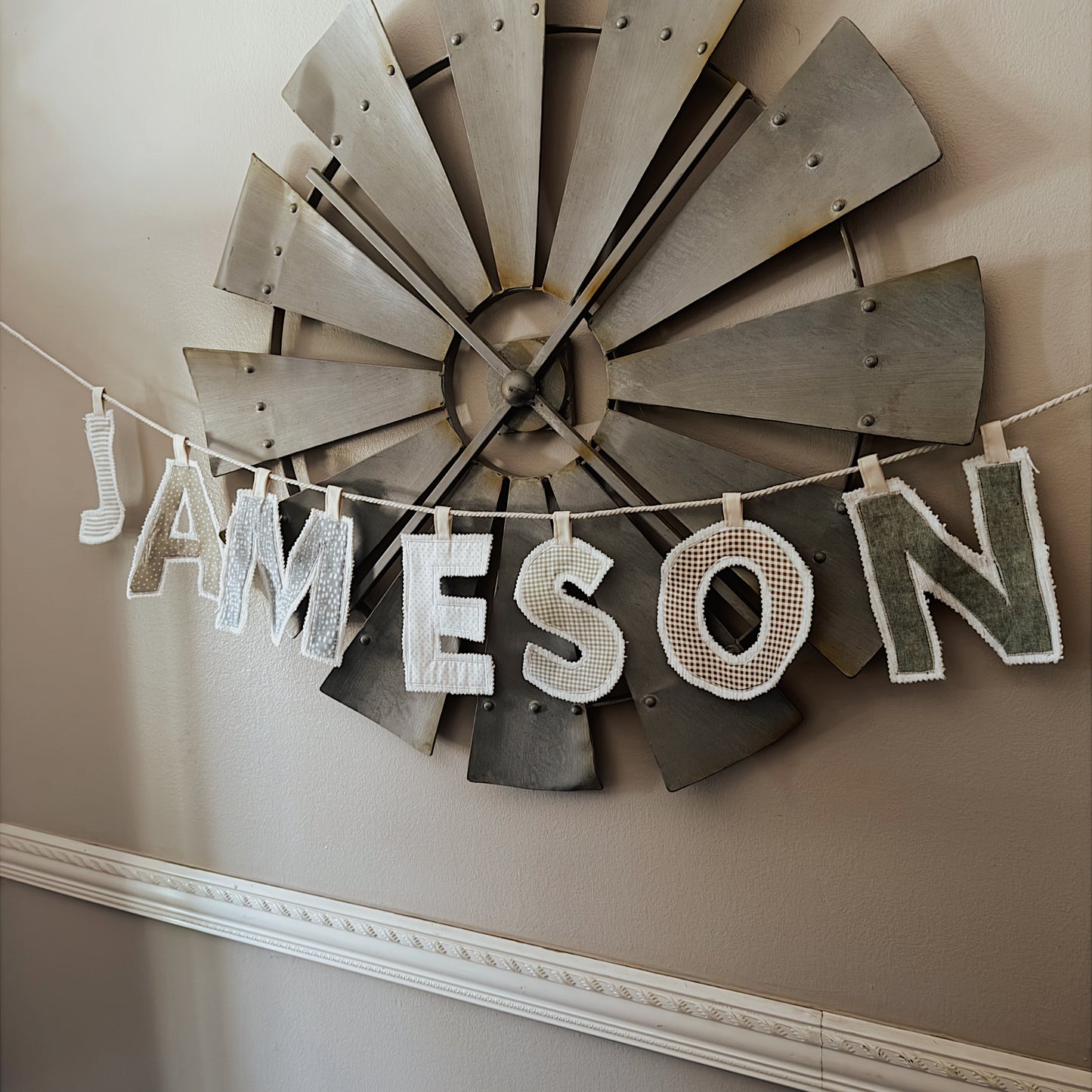 Custom Fabric Name Banner