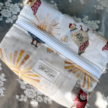 Rooster makeup bag
