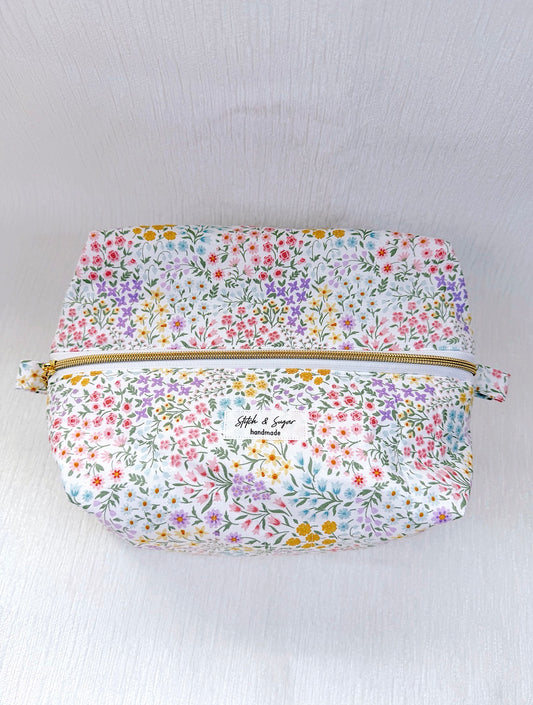 Spring Garden Makeup Bag