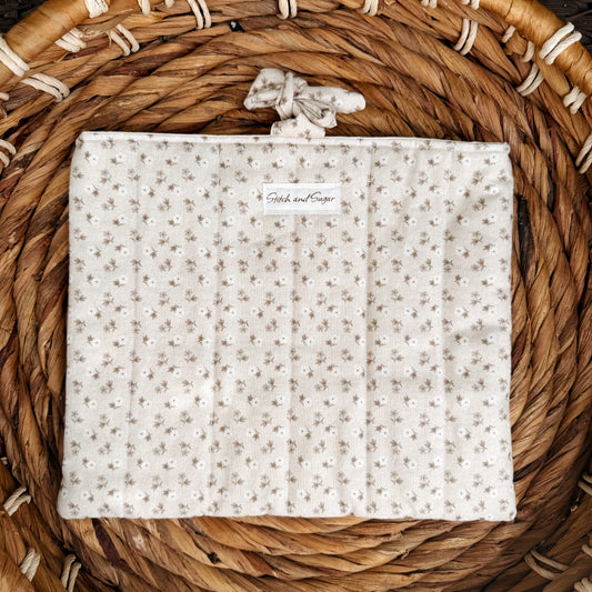 Soft Floral Book Sleeve