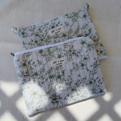 Sage Garden Zipper Pouch
