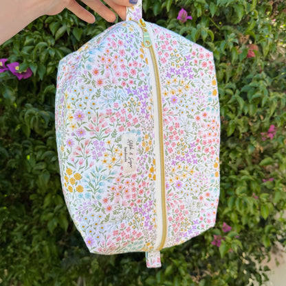 Spring Garden Makeup Bag