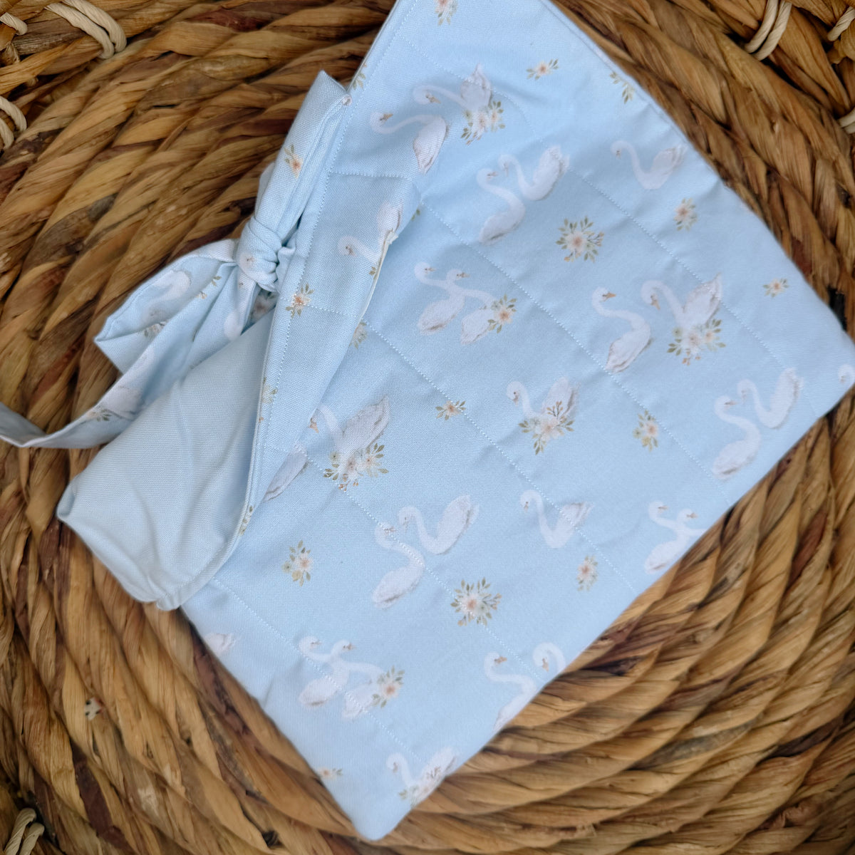 Swan Floral Book Sleeve