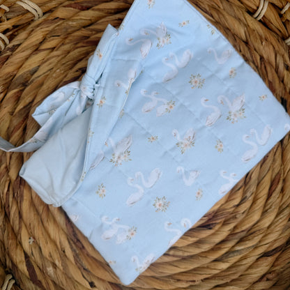 Swan Floral Book Sleeve