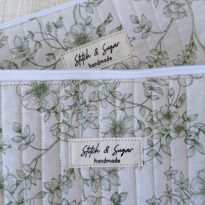 Sage Garden Zipper Pouch