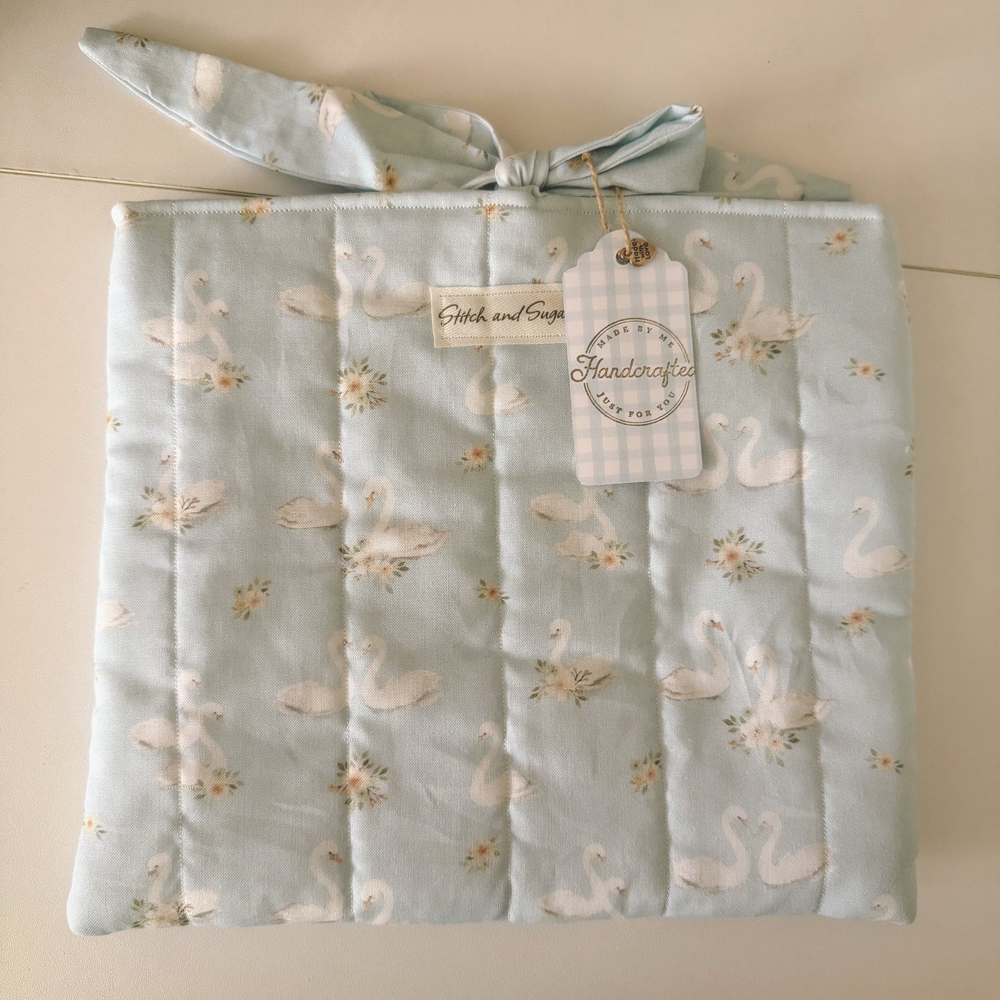 Swan Floral Book Sleeve