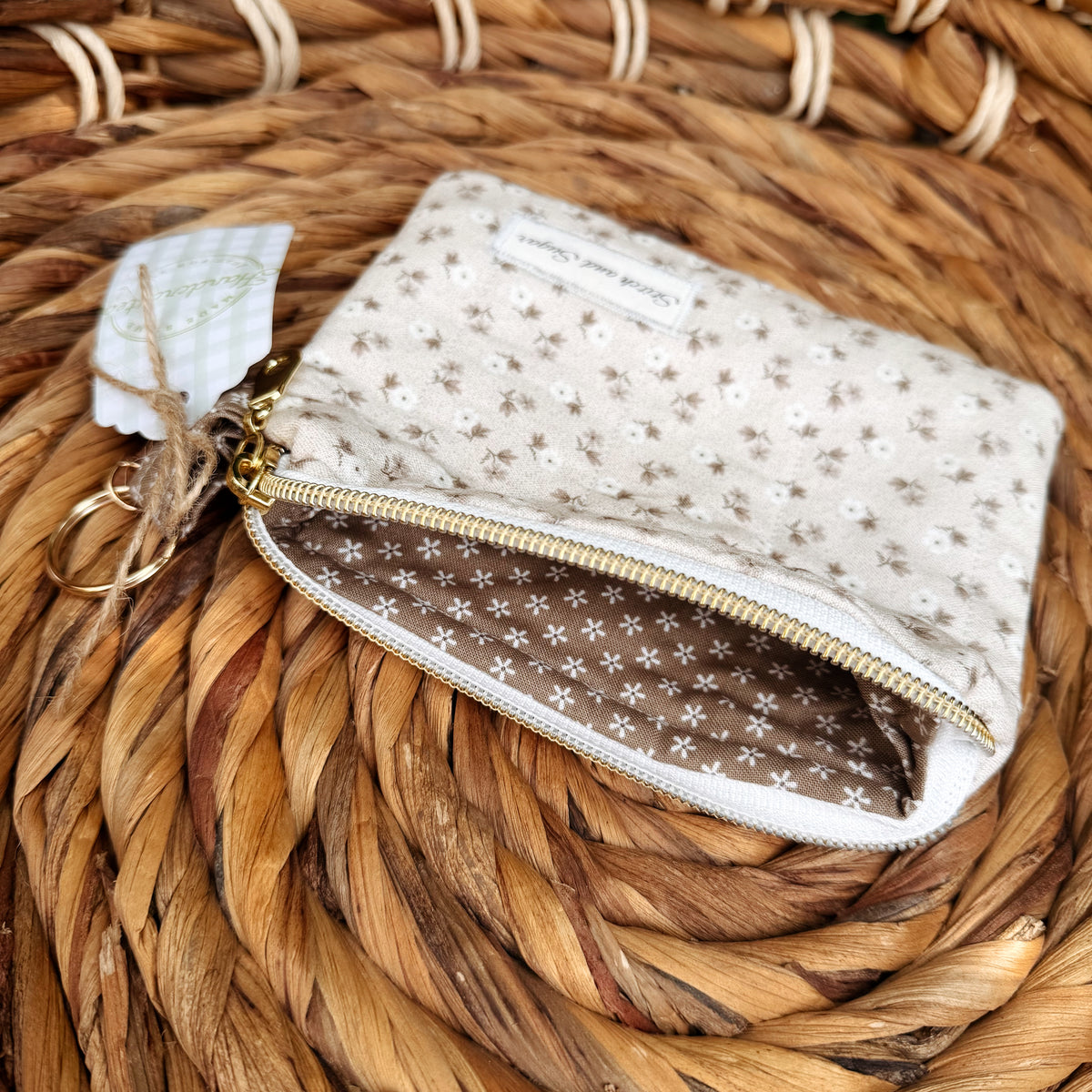 Soft Floral Coin Pouch