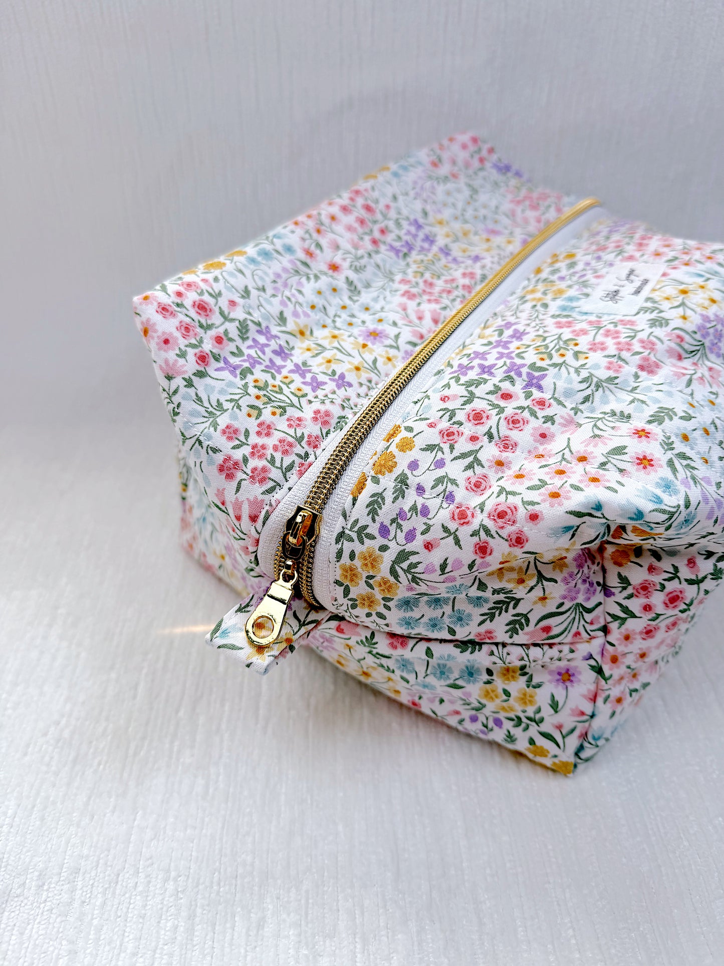 Spring Garden Makeup Bag