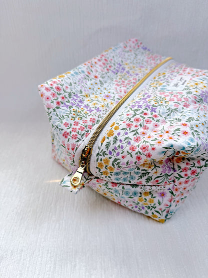 Spring Garden Makeup Bag