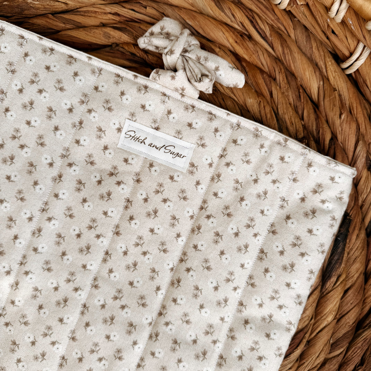 Soft Floral Book Sleeve