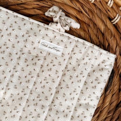 Soft Floral Book Sleeve