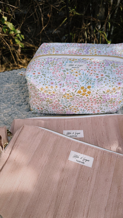 Spring Garden Makeup Bag