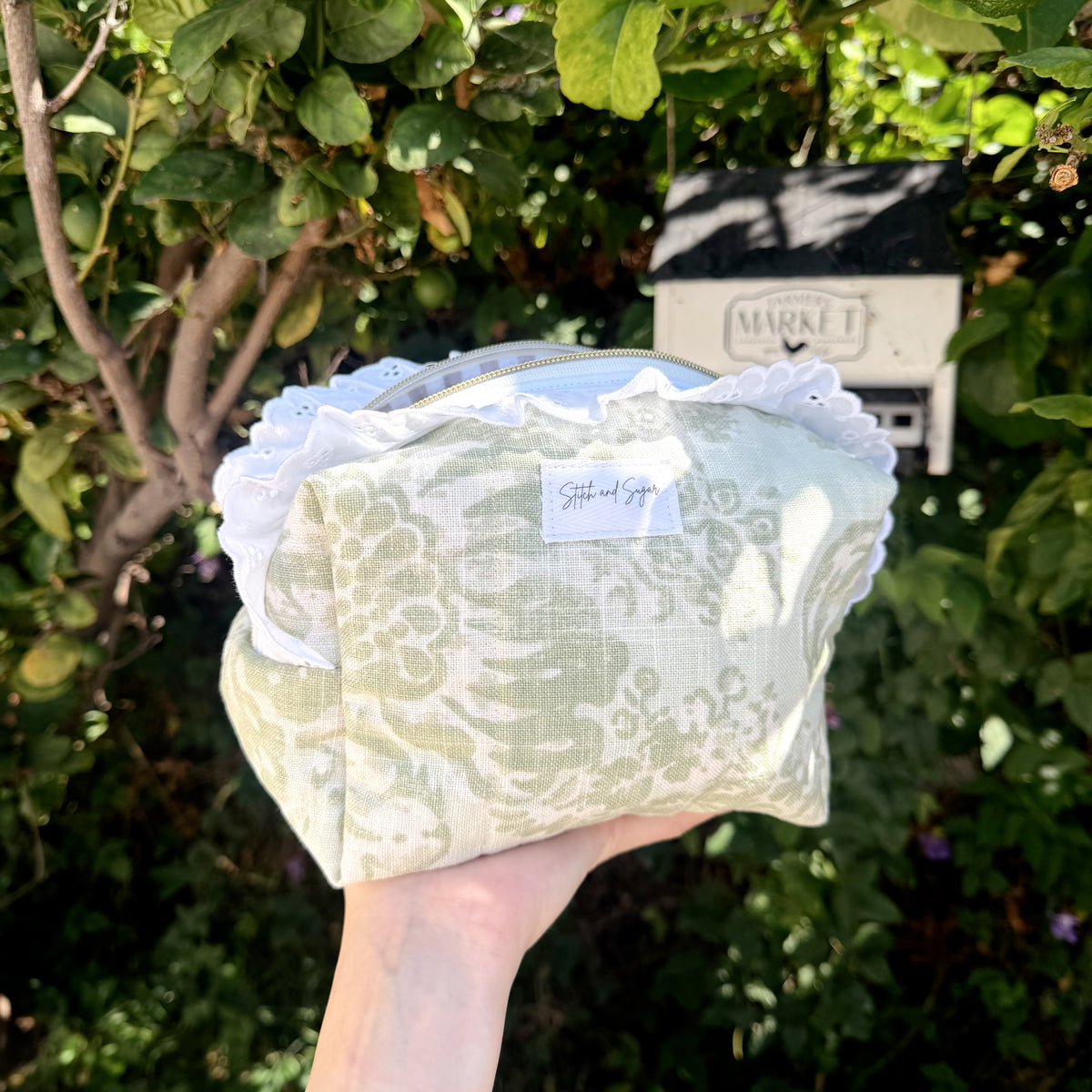 Sage Petal Boxy Bag