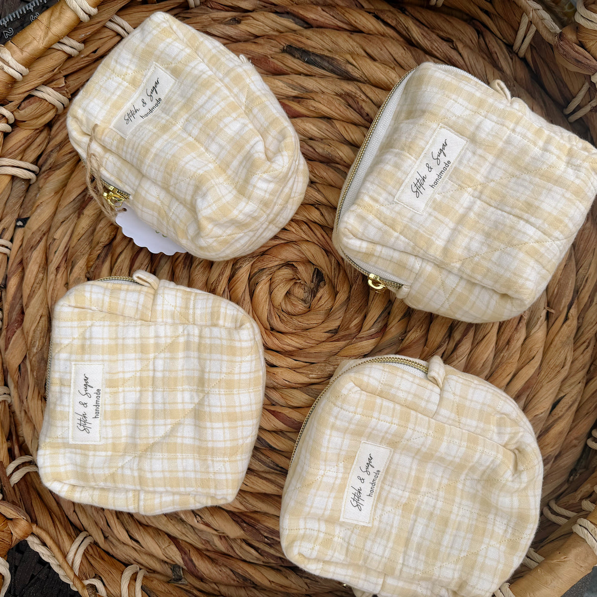 Yellow Gingham Bag