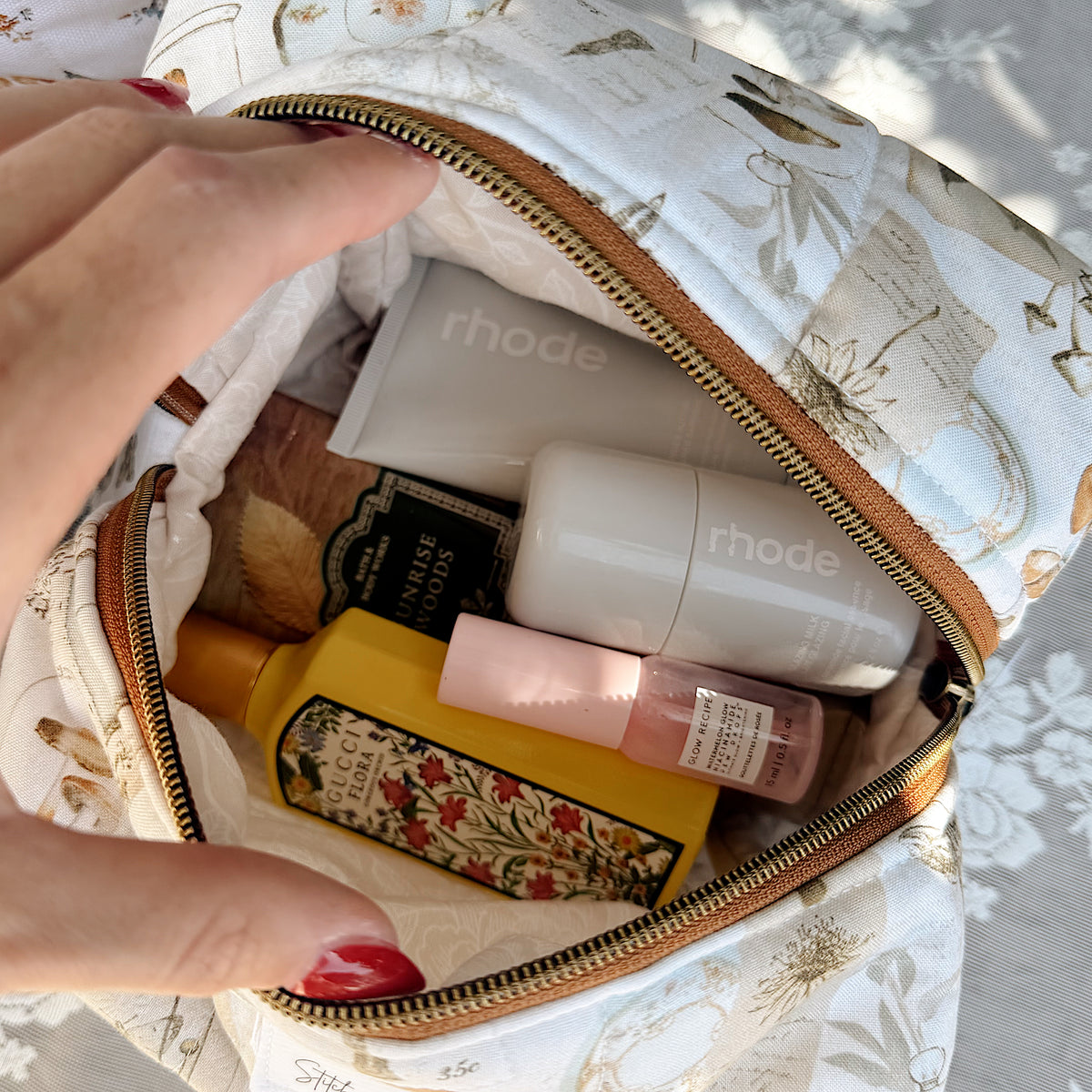 Vintage Stamp Boxy Bag