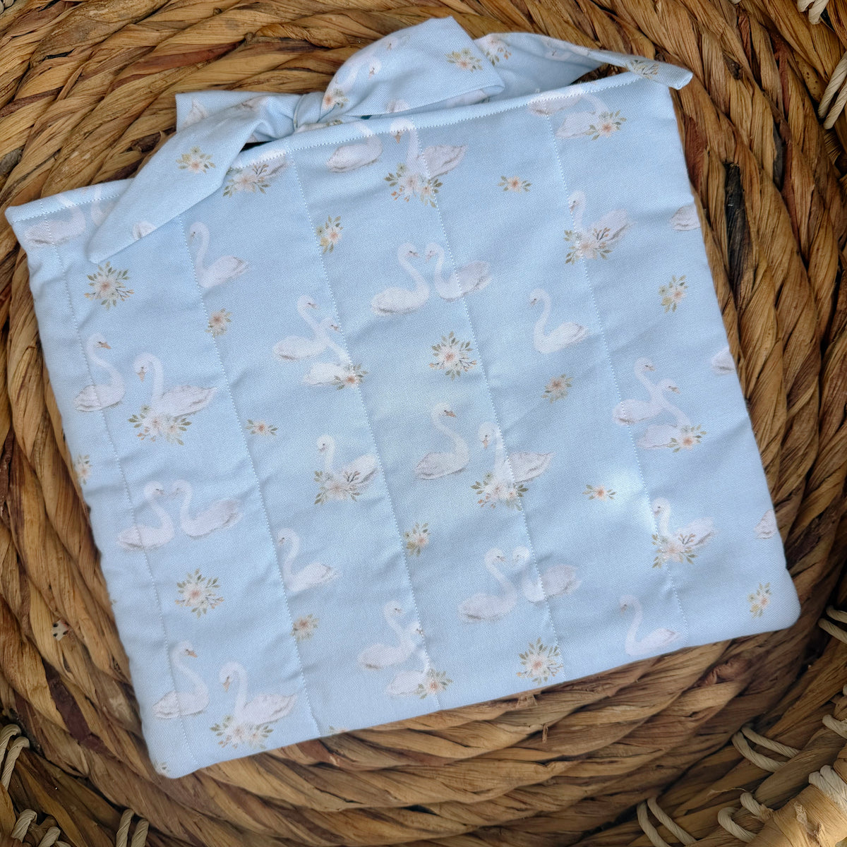 Swan Floral Book Sleeve