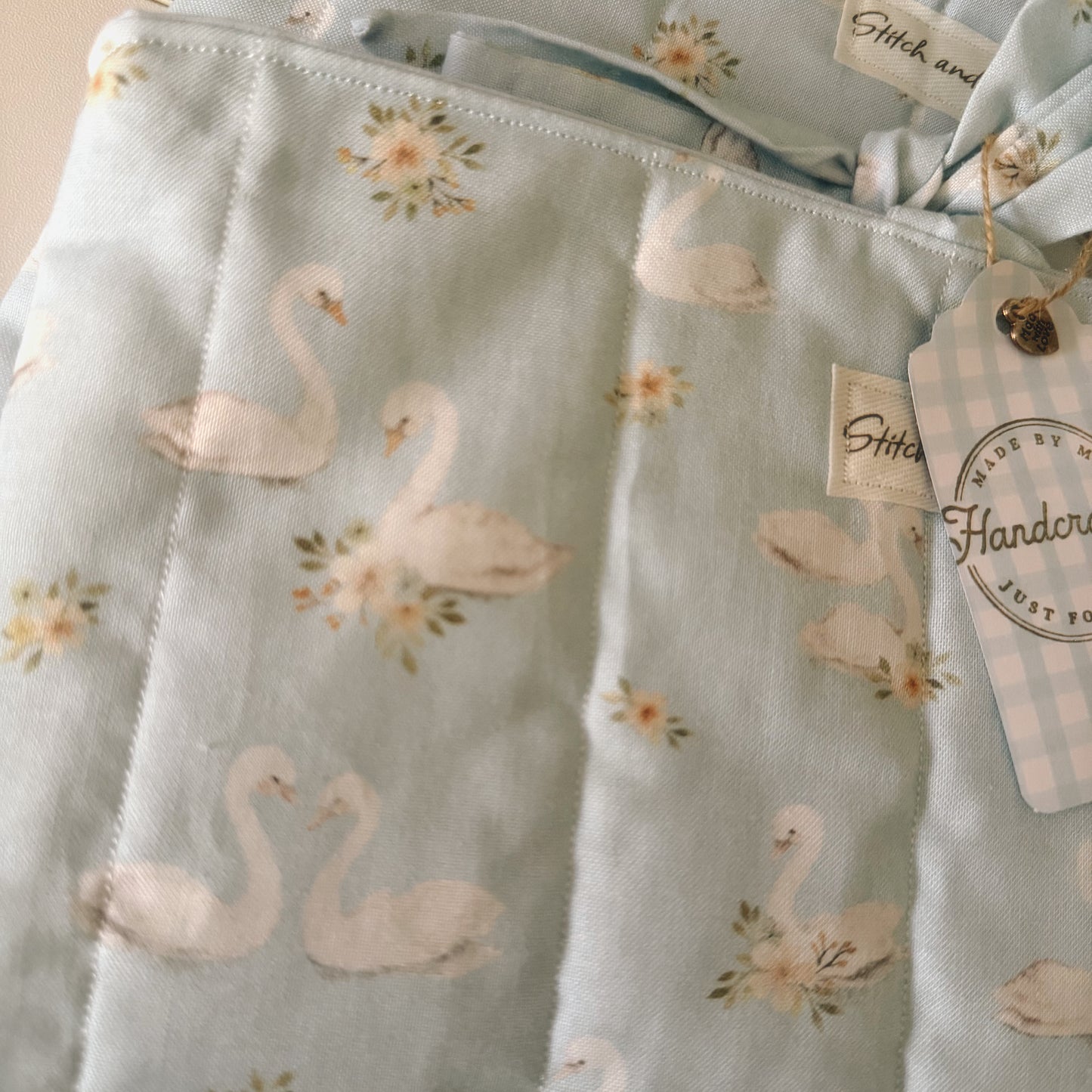 Swan Floral Book Sleeve