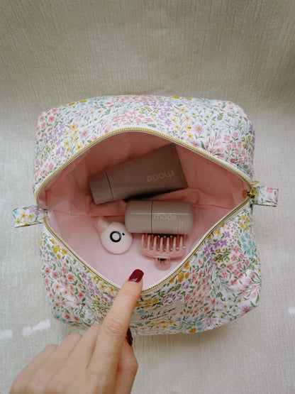 Spring Garden Makeup Bag