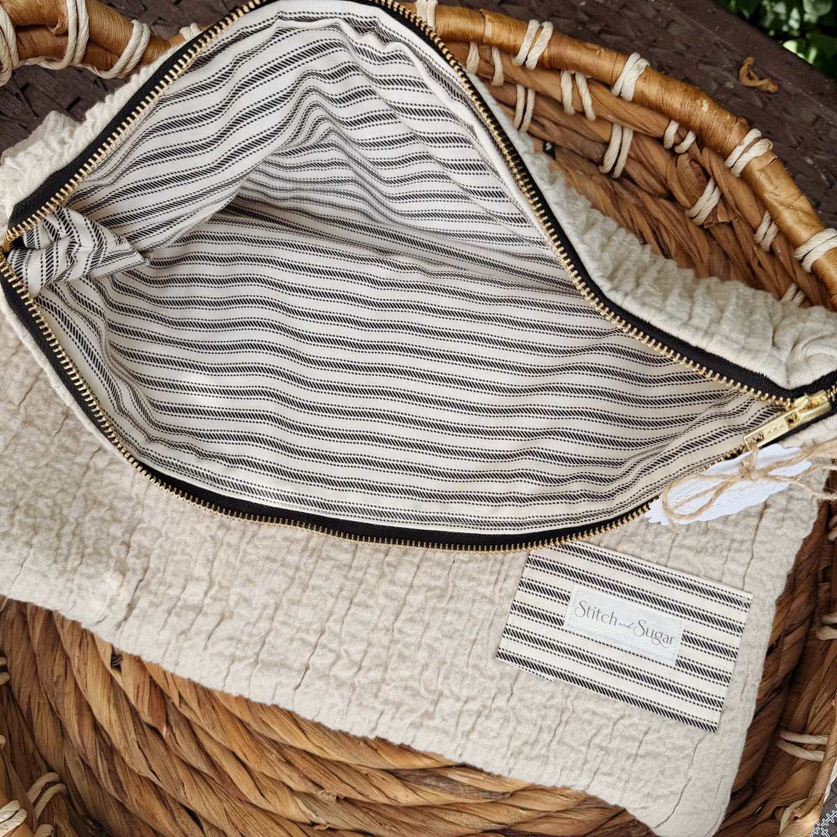 Cozy Linen Laptop Sleeve