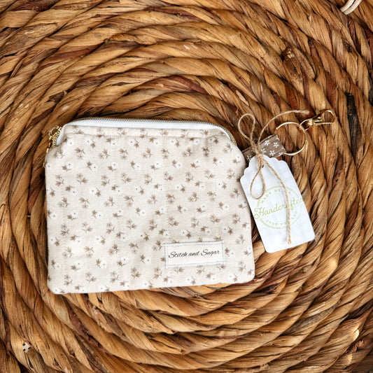 Soft Floral Coin Pouch