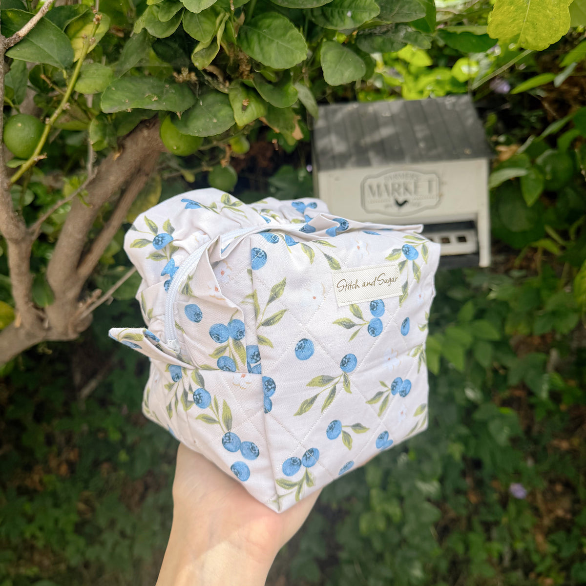 Blueberry Boxy Bag