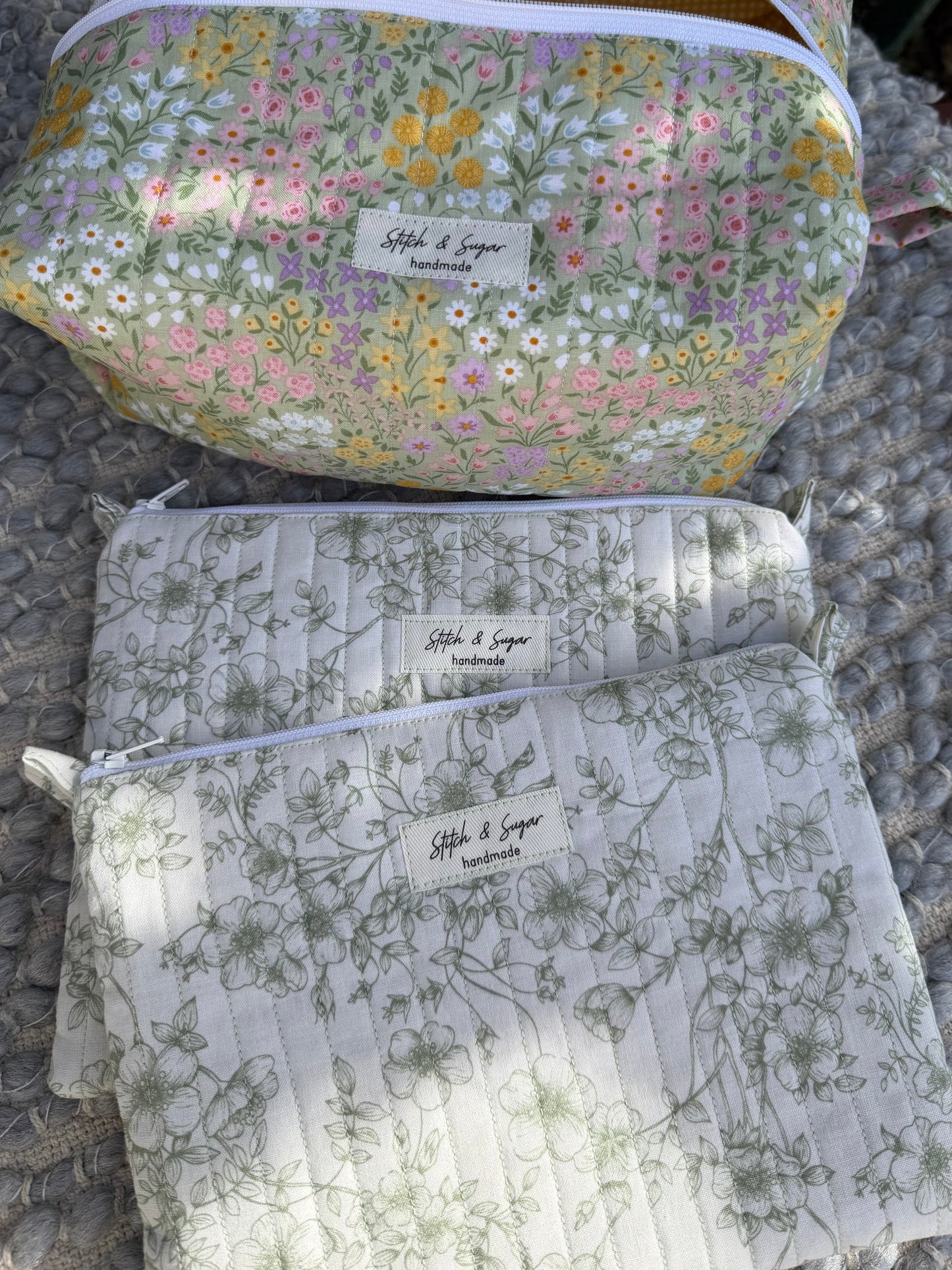 Sage Garden Zipper Pouch