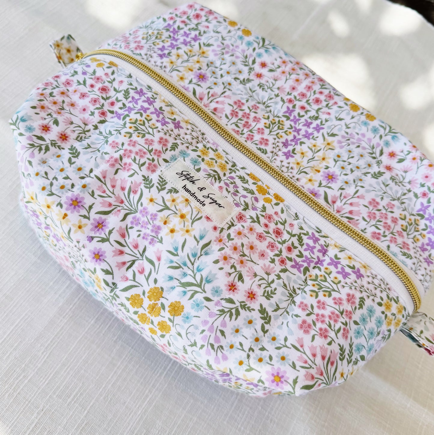 Spring Garden Makeup Bag