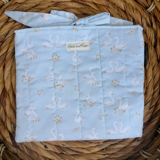 Swan Floral Book Sleeve