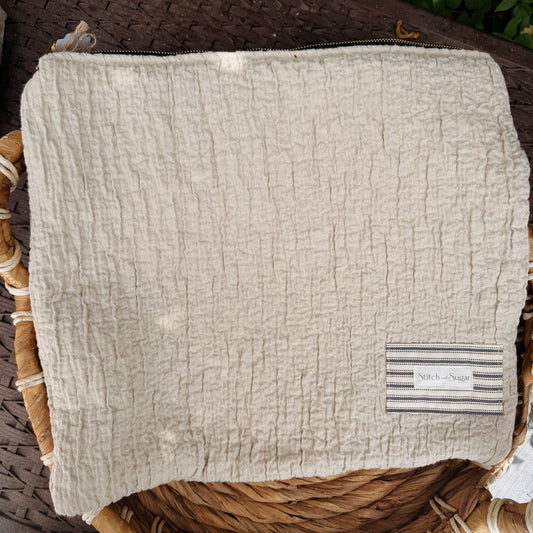 Cozy Linen Laptop Sleeve