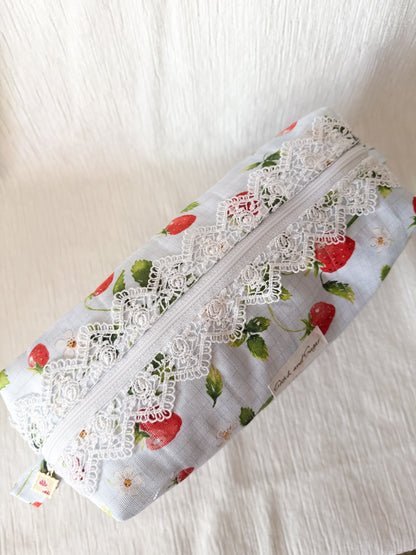 Strawberry large makeup bag