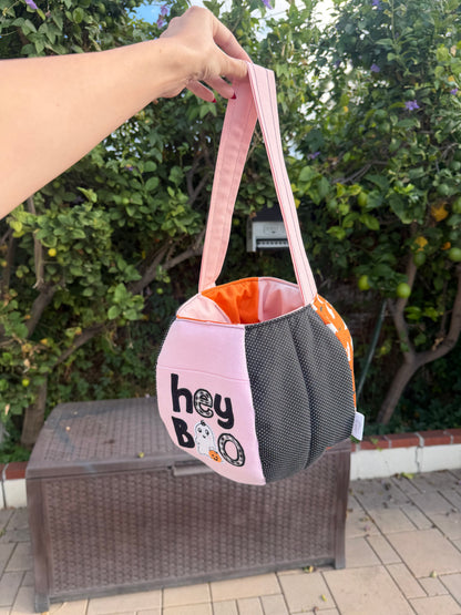 Trick or Treat bag - hey boo!