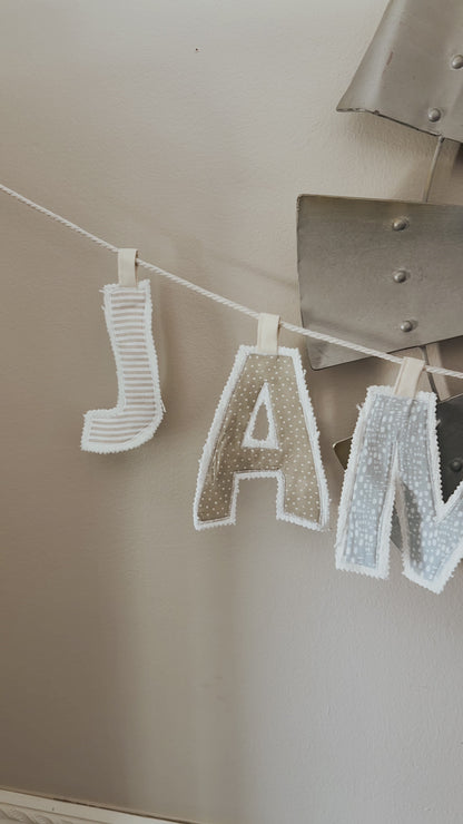 Custom Fabric Name Banner